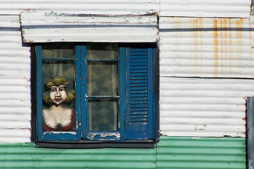 By the Window. Avenida Brasil, San-Telmo, Buenos Aires - Buenos-Aires-Murals-and-Walls-Argentina - Mike Reyfman Photography