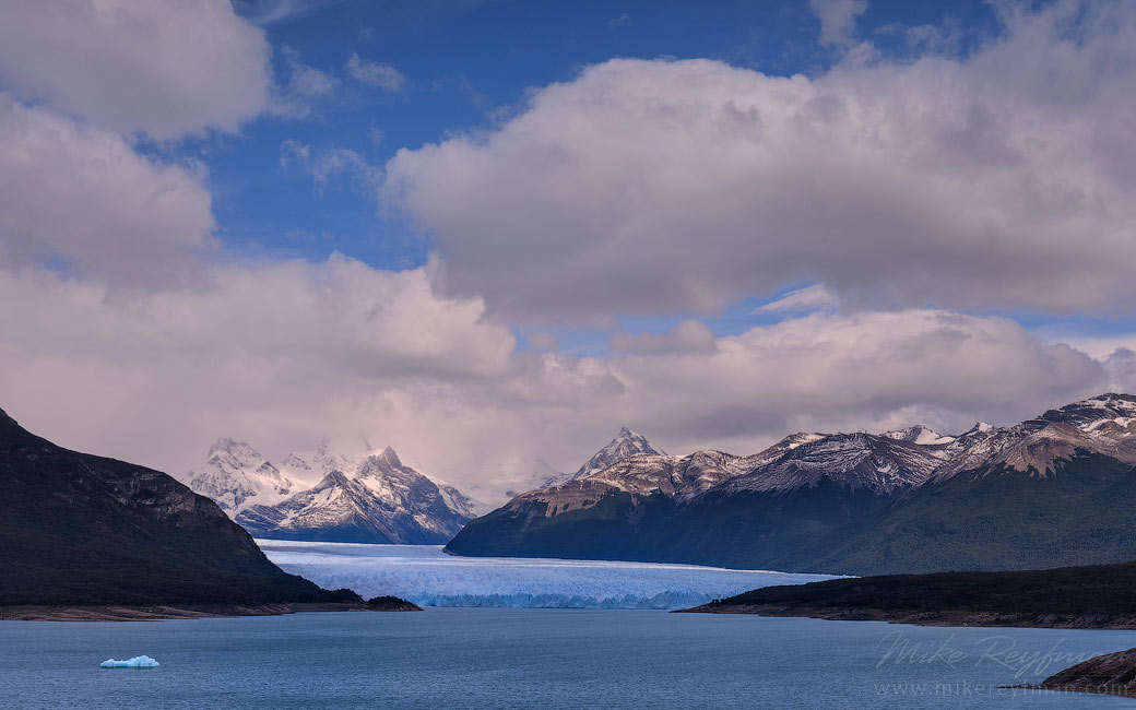 Lago Argentino and Perito Moreno Glacier. Parque Nacional Los Glaciares, Santa Cruz, Patagonia, Argentina.  