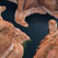 Anasazi Canyon 2. Glen Canyon NRA, Lake Powell, Utah/Arizona, US. Aerial. - Lake-Powell-Aerial-Abstracts-Arizona-USA - Mike Reyfman Photography