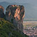 Holy Trinity Monastery (Agia Trias) in the Meteora with the town of Kalambaka on Thessaly valley floor. Greece. - Meteora-Monasteries-Greece - Mike Reyfman Photography