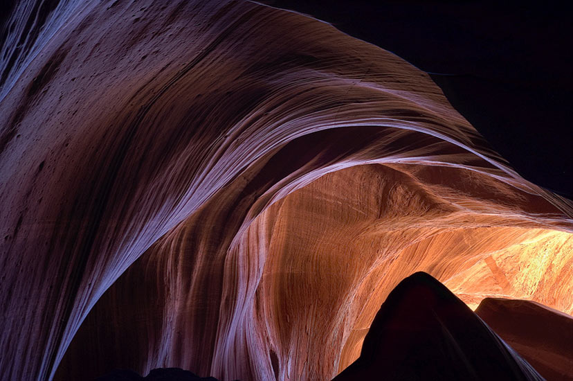 Color Cave. Upper Antelope Canyon, Arizona, USA.