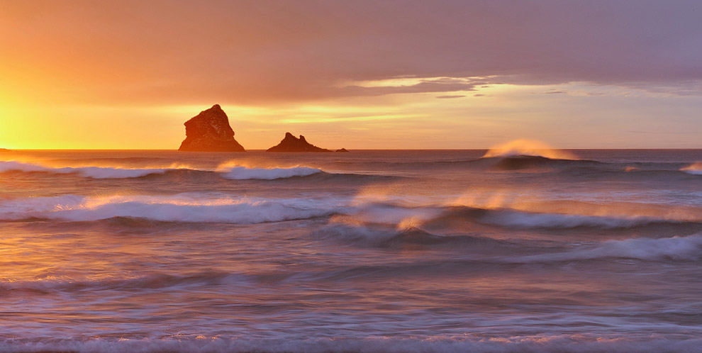 The solar wind. Sandfly Bay, Otago Peninsula, South Island, New Zealand. - Gallery-1 - Mike Reyfman Photography