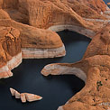 Aerial Abstracts.  Aerial Views of Lake Powell. Glen Canyon National Recreation Area, Utah/Arizona, US
