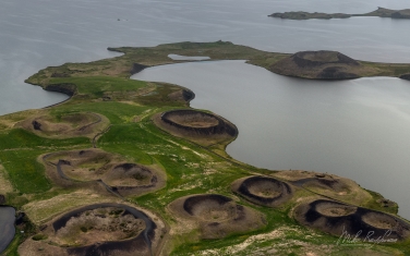 IC-CL AR-02 _D8B2220 Pseudocraters in  Lake Myvatn. Northeastern Region, Iceland