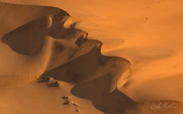 SCW_045_D8E5369 Sand Dunes. Namib Skeleton Coast National Park, Namibia. Aerial