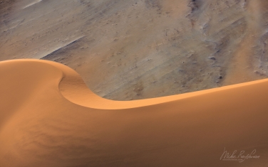 SCW_054_10N4548 Exposed Bedrock and Sand Dunes. Namib Skeleton Coast National Park, Namibia