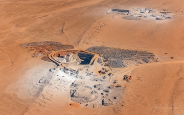 SCW_056_10N4341 Aerial view of the mine near Swakopmund, Namibia