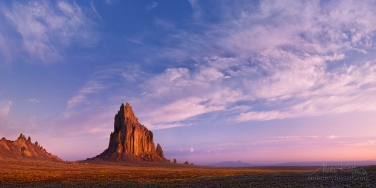 P12-MRO3X7894-96-Pano The Chronicles of Amber (shortest – 50 words)Shiprock (Tse Bi Dahi  or Rock with Wings) - the 1700-foot eroded volcanic plug that sacred to Navajo People. In that morning Navajo gods were benevolent, and on usually deserted sky floated clouds.