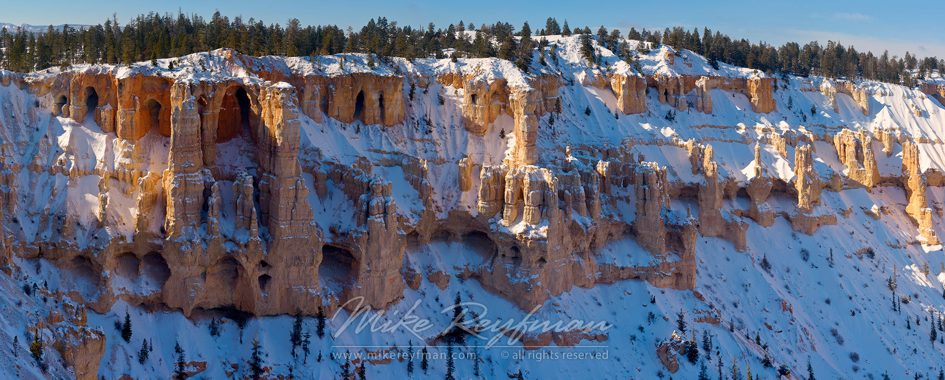 Silent City Panorama III. Bryce Point. Bryce Canyon National Park, Utah, USA. - Bryce-Canyon-National-Park-Utah-USA - Mike Reyfman Photography