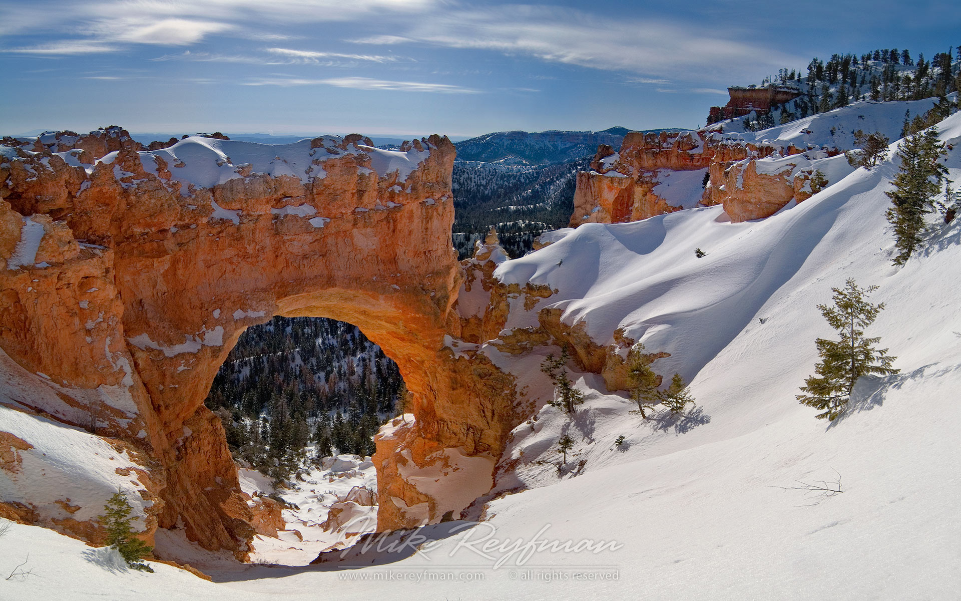 Gates to the Wonderland II. Natural Bridge, Bryce Canyon National Park, Utah, USA. - Bryce-Canyon-National-Park-Utah-USA - Mike Reyfman Photography