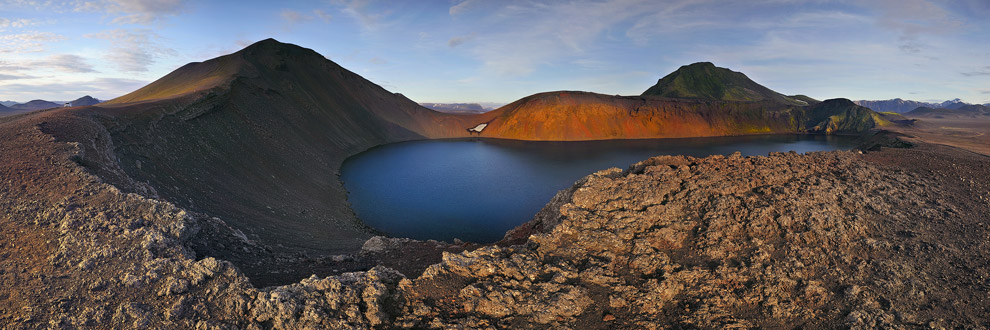 Hnausapollur (Blahylur) Crater. Fjallabak, Iceland. 