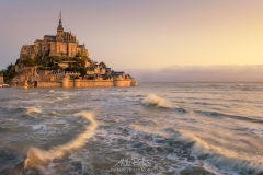 Le Mont Saint Michel Island and Benedictine Abbey, Normandy, France