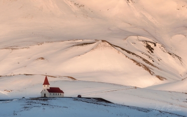 Vik-i-Myrdal-Church,-Iceland