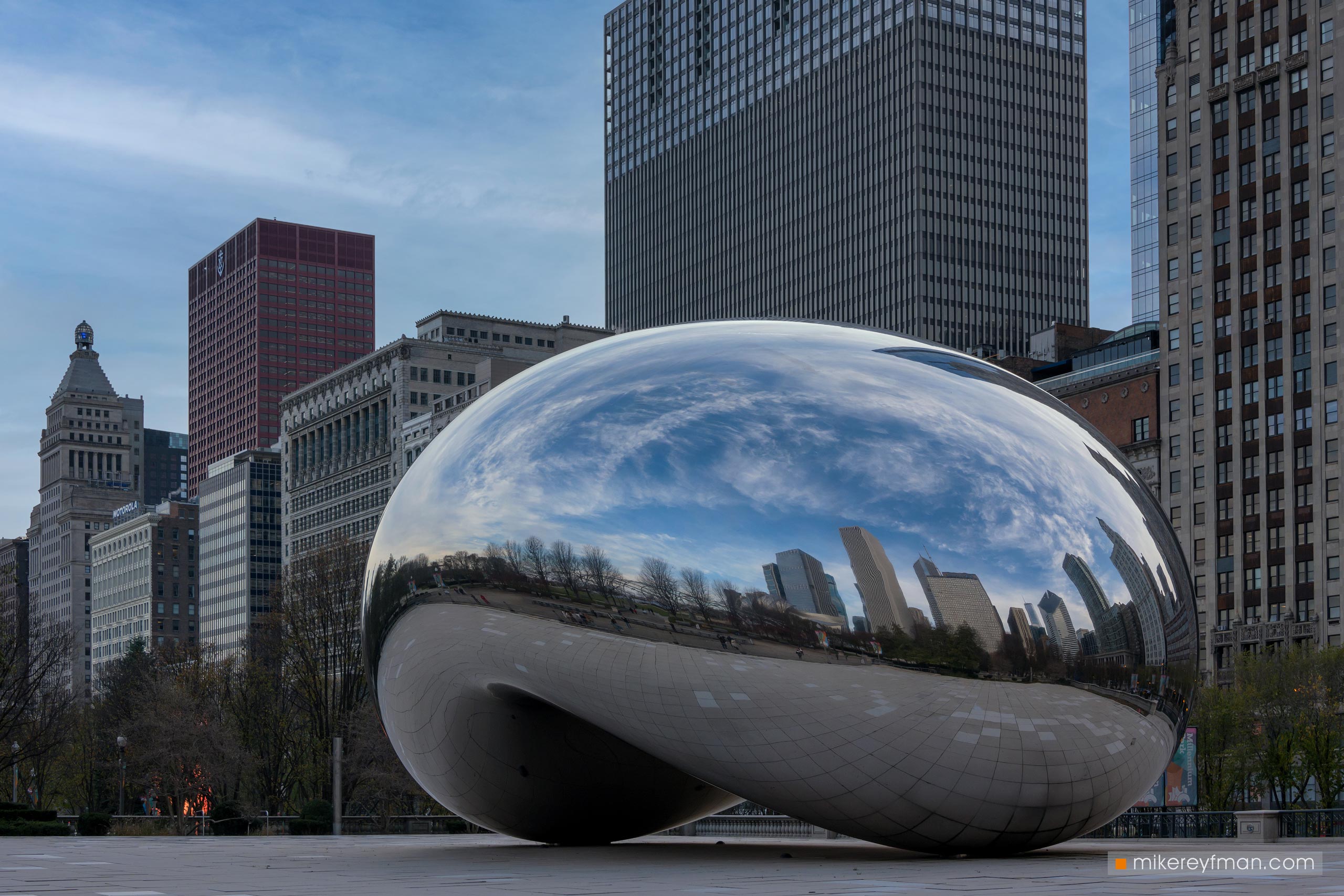 The Cloud Gate, also known as the Bean, at Millenium Park, Chicago, Illinois, USA. 080-CH-2_ZRA8550 - Ever-beating architectural heart of America. The birthplace of the most iconic buildings in the country. - Mike Reyfman Photography