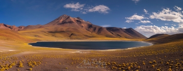 Laguna-Miscanti-and-Miñiques-volcano.-San-Pedro-de-Atacama,-Atacama-Desert,-Antofagasta-Region,-Chile