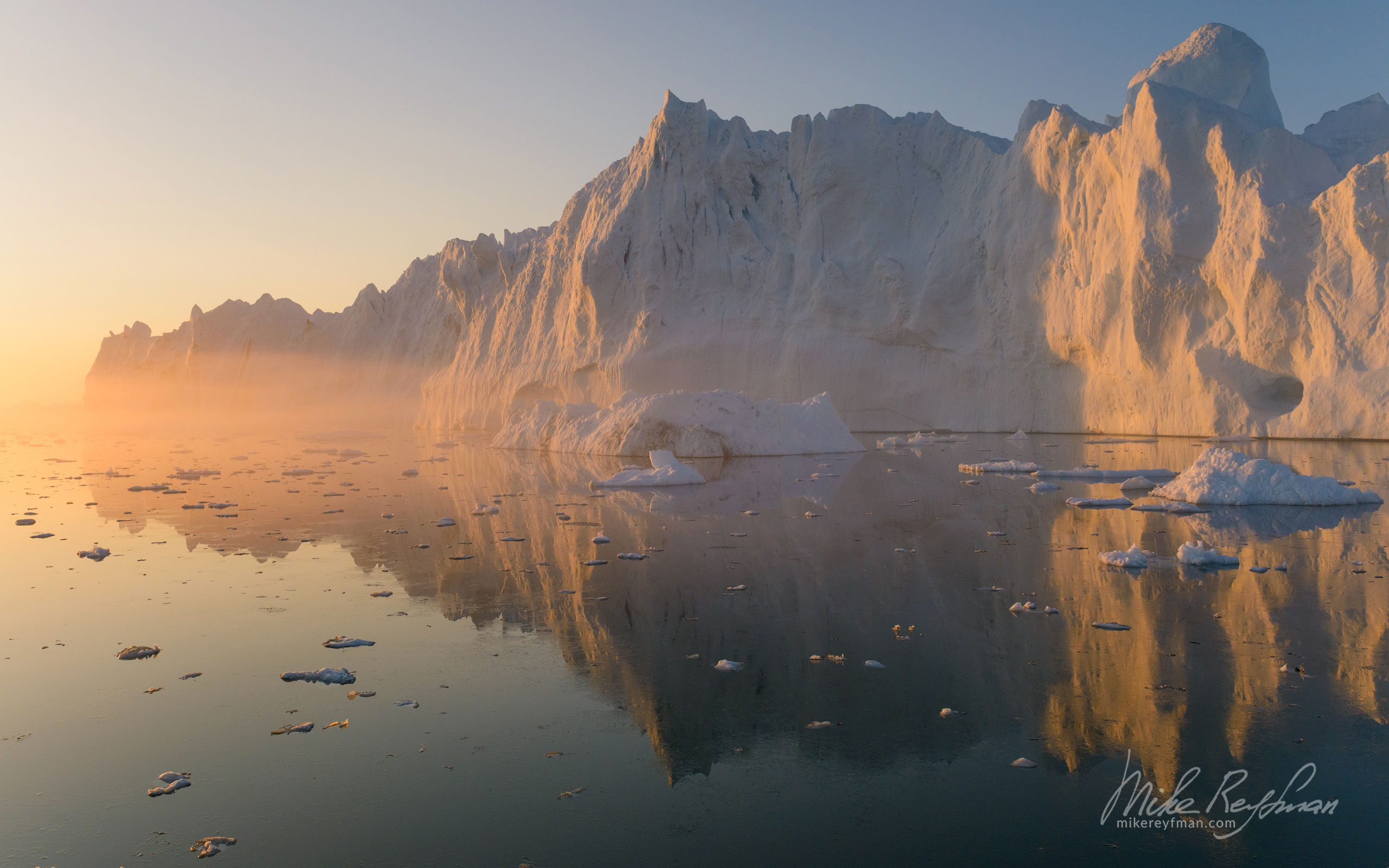 Icebergs in Ilulissat Icefjord. Disco Bay, Greenland. 003-GR-IL_D8B6043 - Enormous icebergs of Ilulissat Icefjord and Disco Bay. Western Greenland. - Mike Reyfman Photography