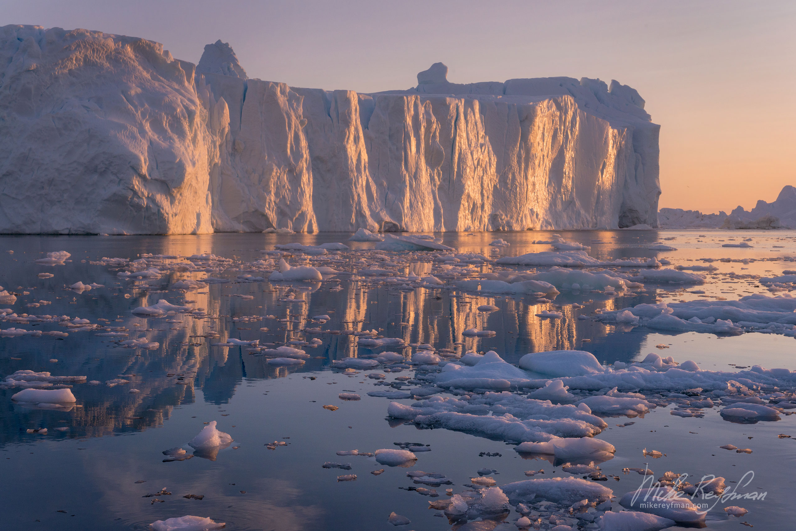 Icebergs in Ilulissat Icefjord. Disco Bay, Greenland. 018-GR-IL_D8B5117 - Enormous icebergs of Ilulissat Icefjord and Disco Bay. Western Greenland. - Mike Reyfman Photography