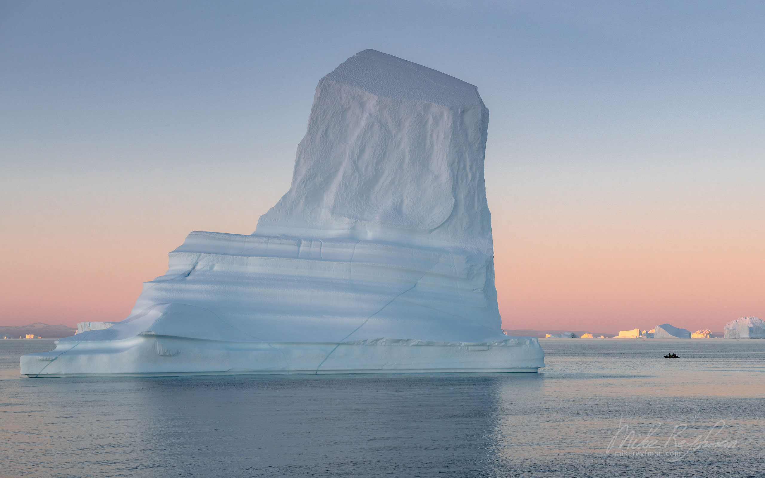 Iceberg in Scoresby Sund. Greenland. 008-GR-SC_50B6106 - The Scoresby Sund fjord system and the settlement of Ittoqqortoormiit. East Greenland. - Mike Reyfman Photography