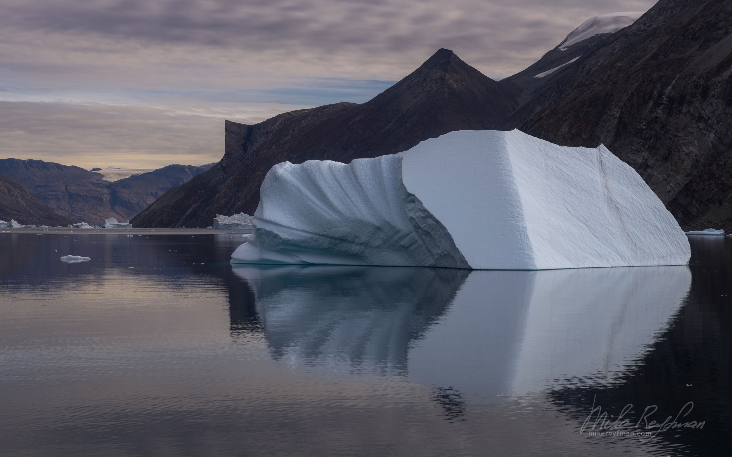 Iceberg in Scoresby Sund. Greenland. 019-GR-SC_50B7144 - The Scoresby Sund fjord system and the settlement of Ittoqqortoormiit. East Greenland. - Mike Reyfman Photography