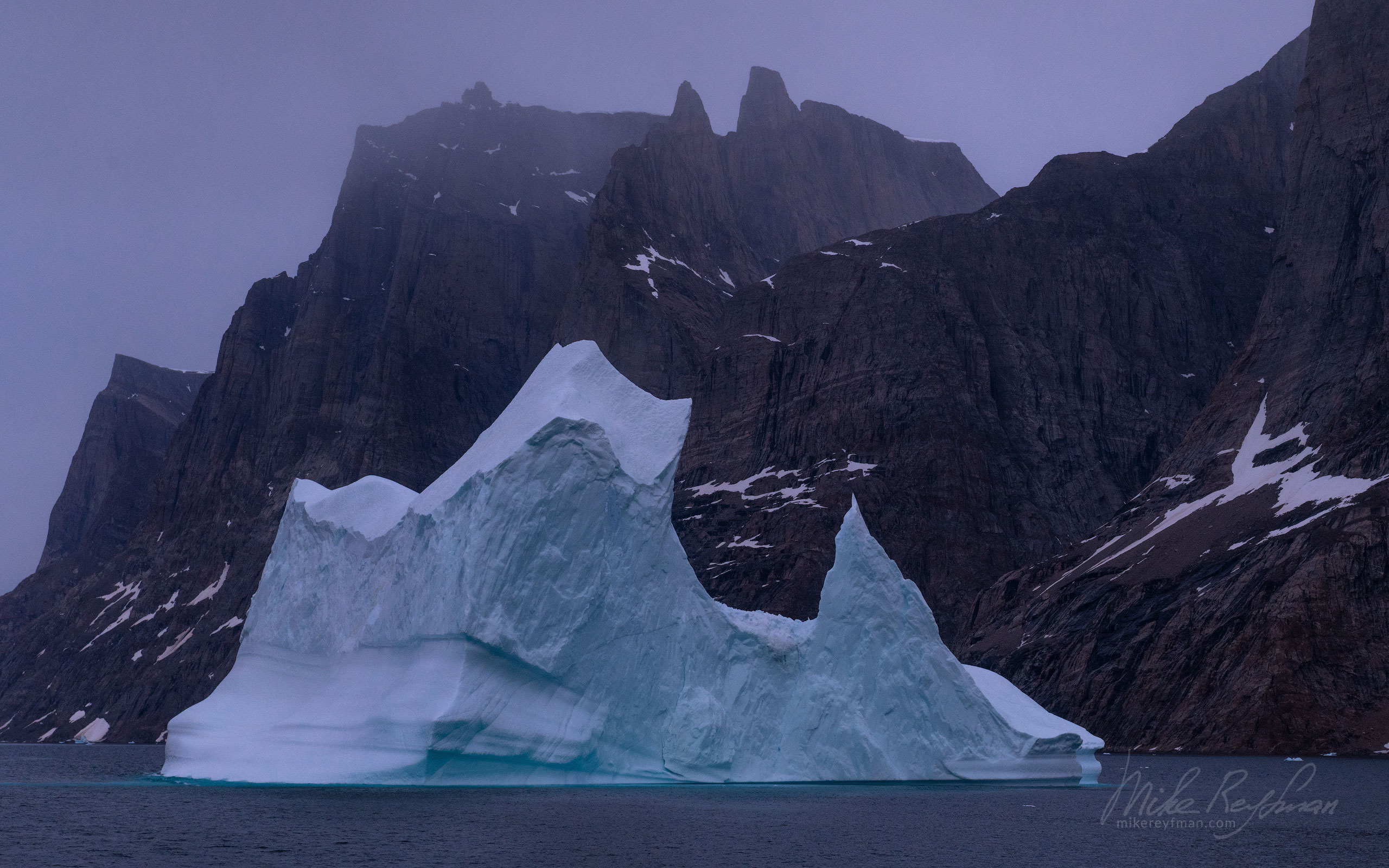 Iceberg in Scoresby Sund. Greenland. 025-GR-SC_50B8070 - The Scoresby Sund fjord system and the settlement of Ittoqqortoormiit. East Greenland. - Mike Reyfman Photography