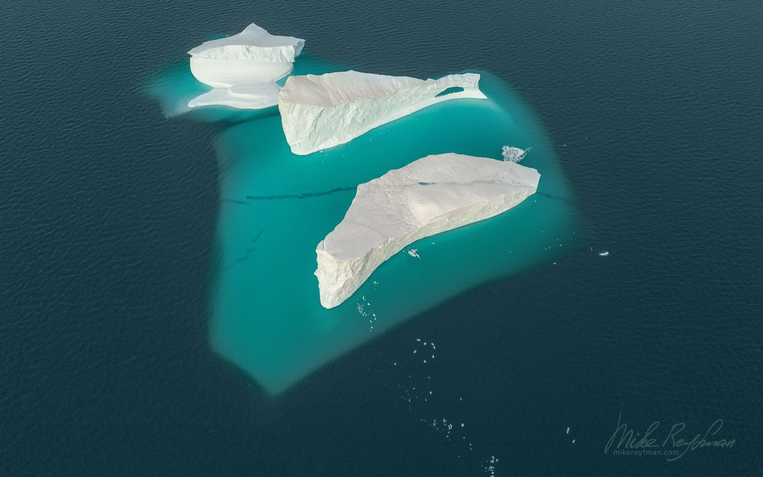 Iceberg in Scoresby Sund. Greenland. Aerial. 067-GR-SC_DJI_0275 - The Scoresby Sund fjord system and the settlement of Ittoqqortoormiit. East Greenland. - Mike Reyfman Photography