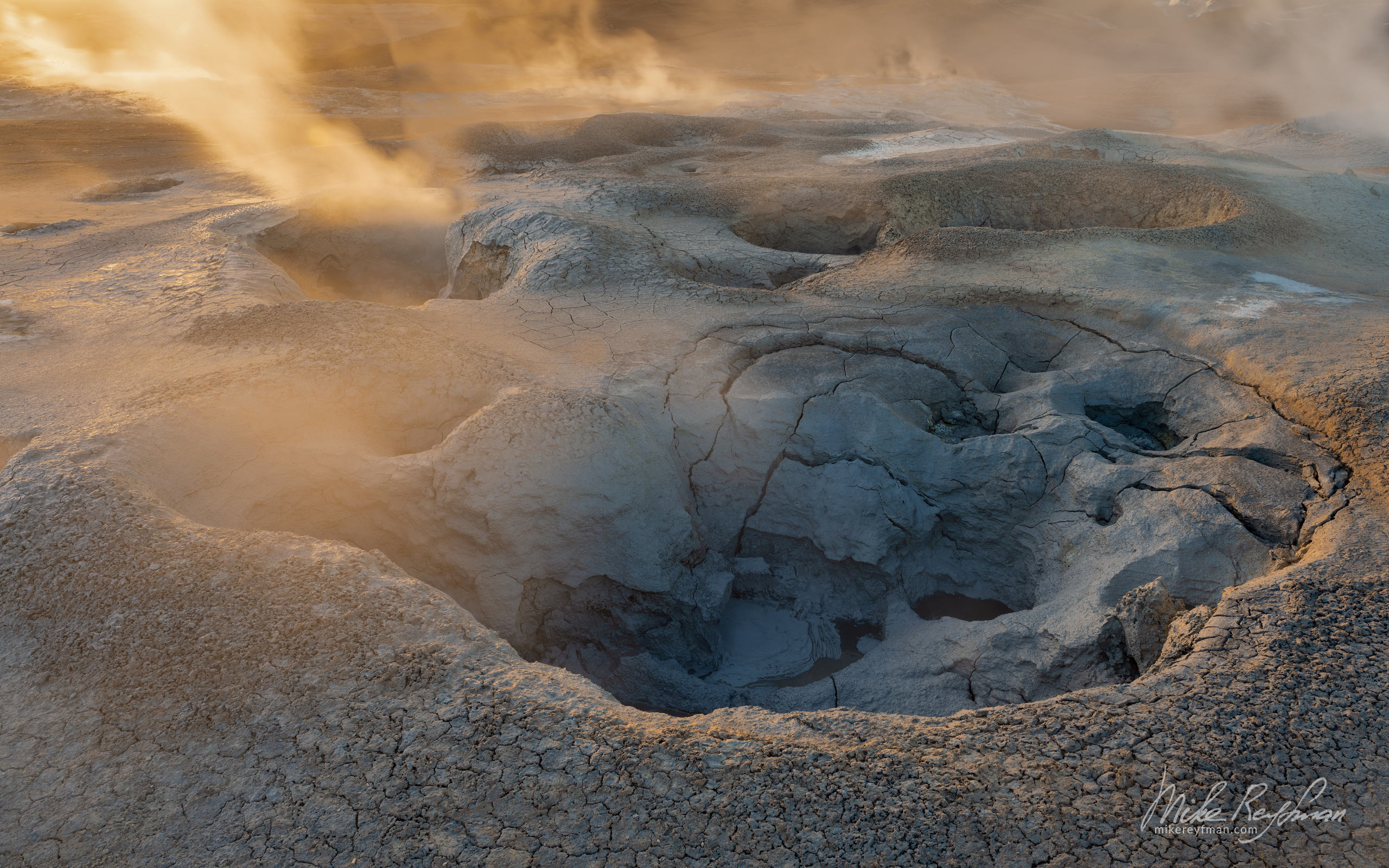 Namafjall - Hverir Geothermal Area. Lake Myvatn region, Iceland 044-IC-GP _D8B1866 - Rhyolite Mountains, Crater Lakes, Geothermal Areas, Lava Fields and Glacial Rivers. Iceland.  - Mike Reyfman Photography