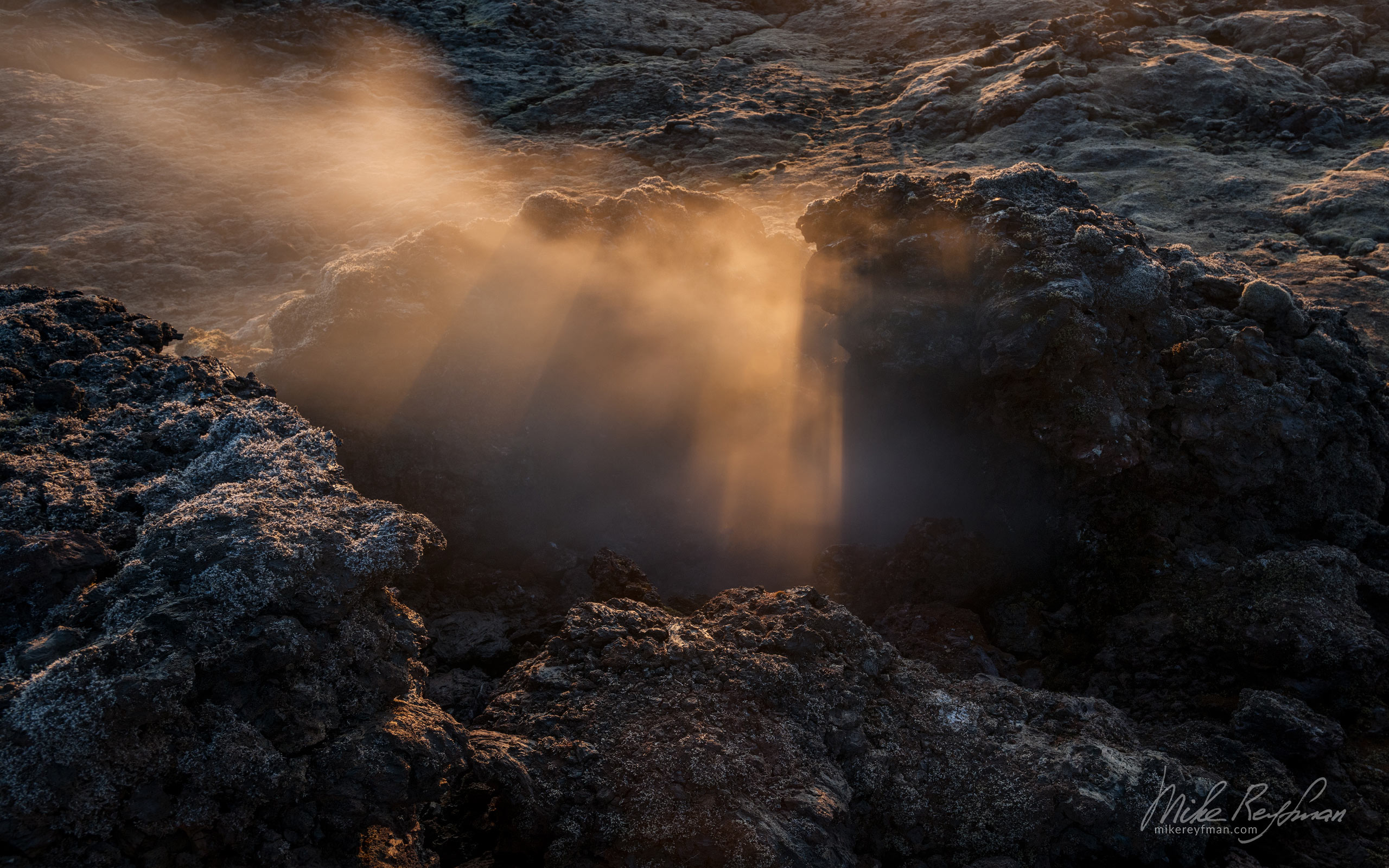 The Leirhnjúkur geothermal area - part of Krafla lava fields. Myvatn, Iceland. 103-IC-GP _M3X4742 - Rhyolite Mountains, Crater Lakes, Geothermal Areas, Lava Fields and Glacial Rivers. Iceland.  - Mike Reyfman Photography
