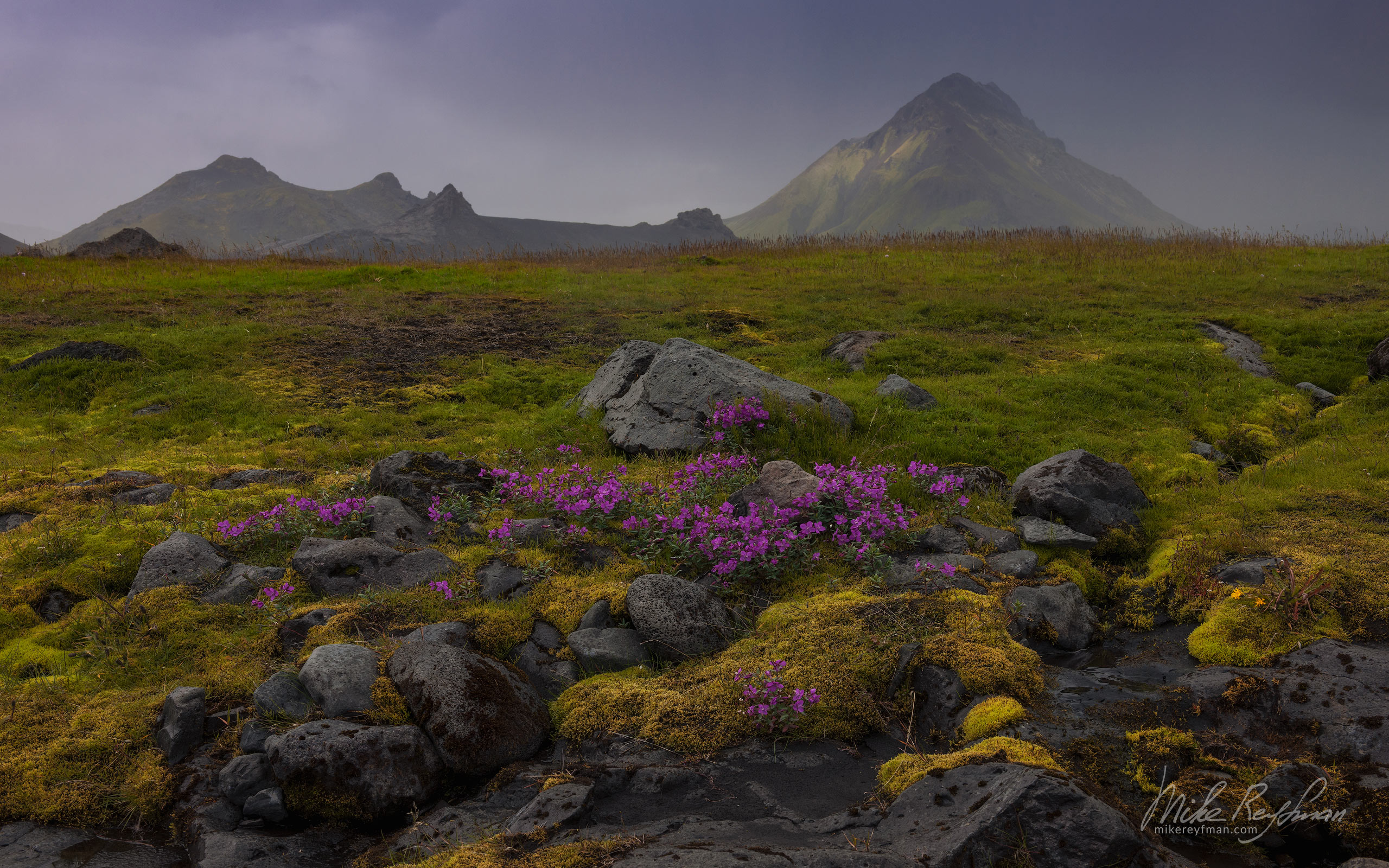 Mount Maelifell. Southern Fjallabak, Iceland. 128-IC-GP _O3X2841 - Rhyolite Mountains, Crater Lakes, Geothermal Areas, Lava Fields and Glacial Rivers. Iceland.  - Mike Reyfman Photography