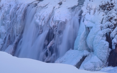 Gullfoss-Waterfall-(Golden-Falls)-in-Winter.-Hvíta-river-Canyon,-southwest-Iceland.