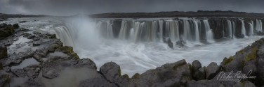 Selfoss-waterfall.-Jökulsá-á-Fjöllum-river,-Jökulsárgljúfur-canyon,-Vatnajökull-National-Park,-Northeast-Iceland.