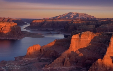 Lake-Powell,-Glen-Canyon-NRA,-Utah/Arizona,-USA.-Aerial.