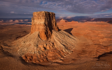 Tower-Butte-and-Lake-Powell.-Glen-Canyon-NRA.-Uta/Arizona,-USA.