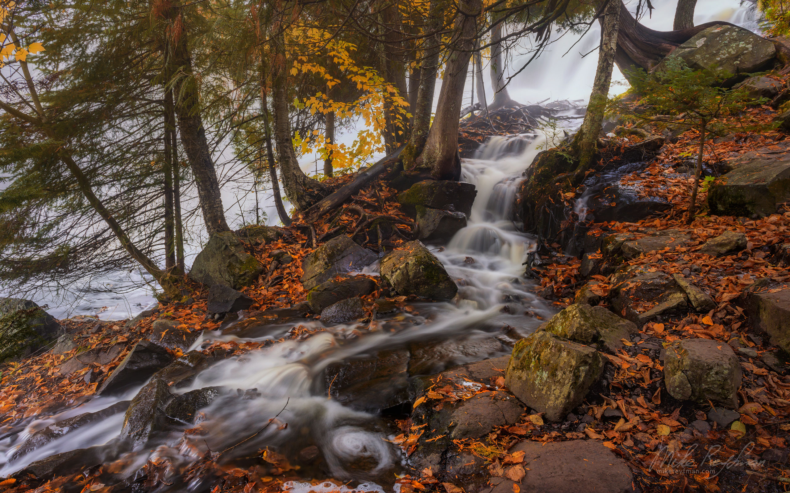 Bond Falls, Ontonagon River, Upper Peninsula, Michigan, USA. UP-MI_011_ZRA6794 - Michigan's Upper Peninsula - the best destination in US for fall colors. - Mike Reyfman Photography