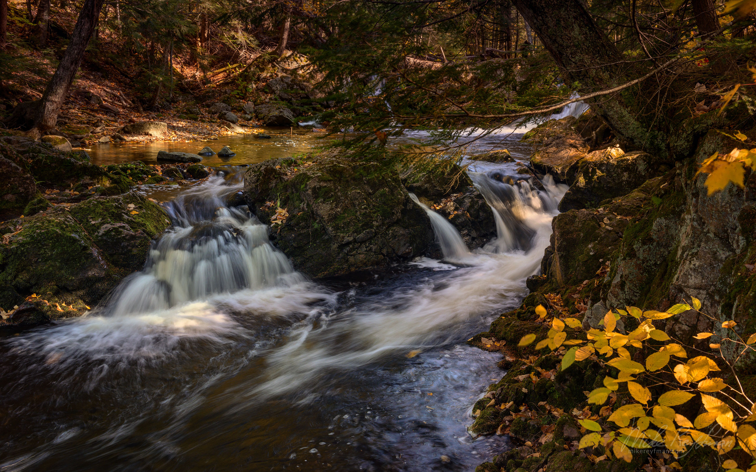 Overlooked Falls, Little Carp River, Porcupine Mountains, Upper Peninsula, Michigan, USA UP-MI_058_ZRA7416.jpg - Michigan's Upper Peninsula - the best destination in US for fall colors. - Mike Reyfman Photography